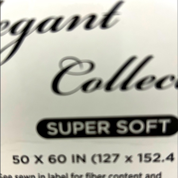 Boho throw! Navy and off white elegant fringed decorative accent. - Picture 7 of 7